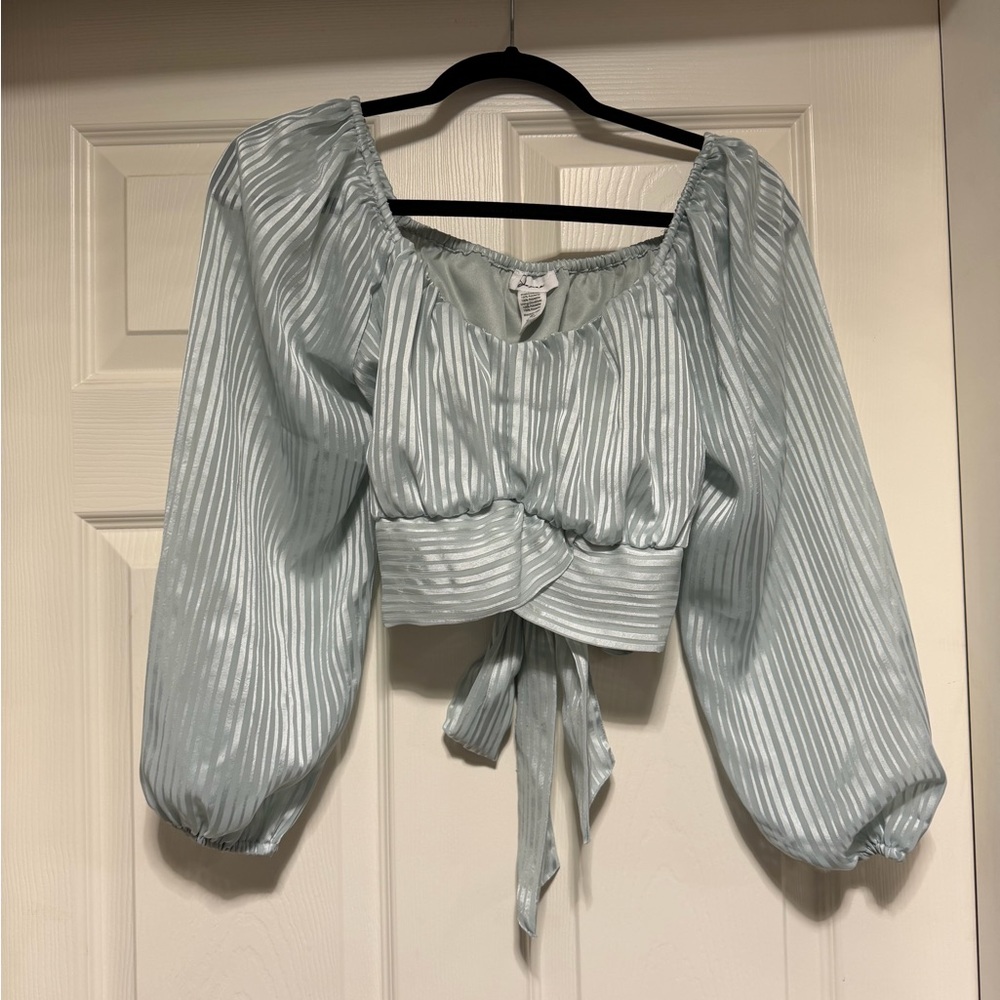 2 Japna Blouses Blue and Beige